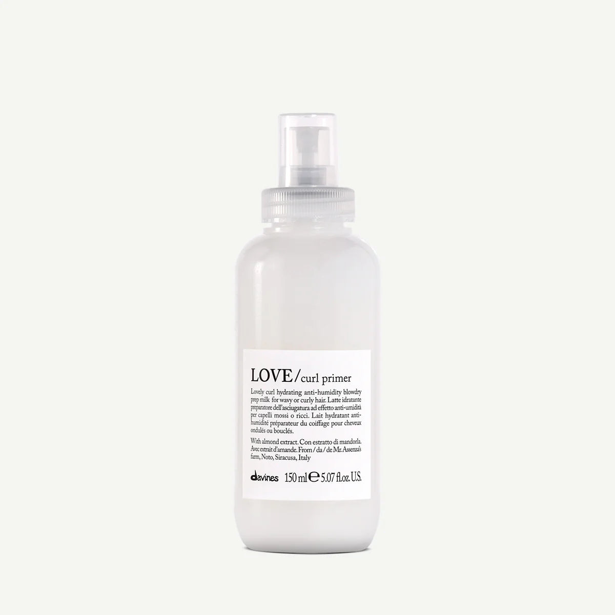 Davines LOVE curl hydrating blowdry prep milk for wavy or curly hair