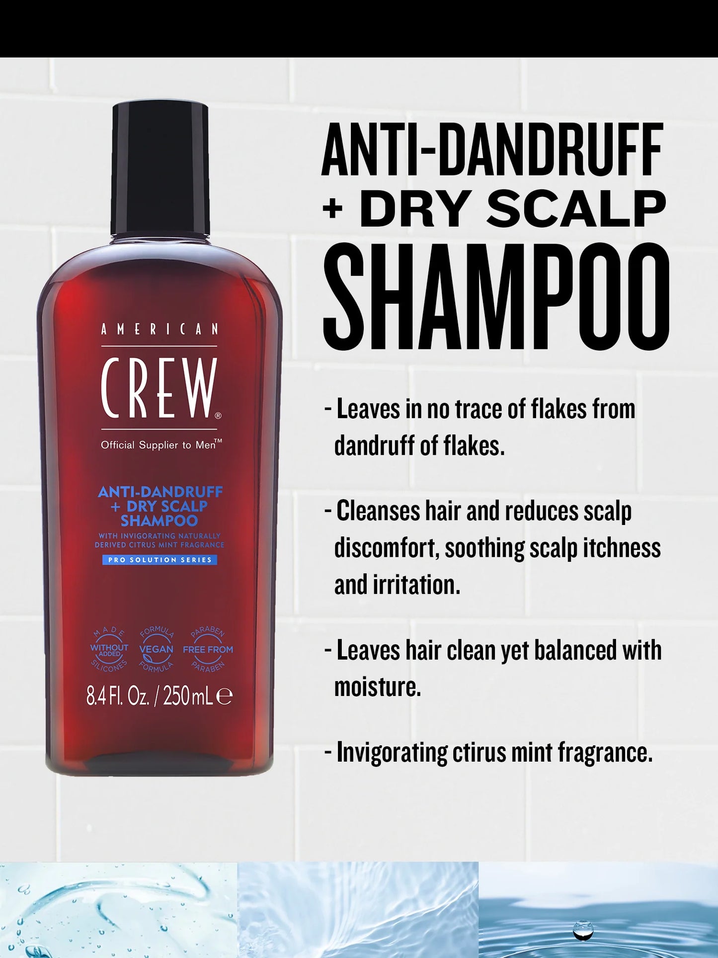 America Crew Anti-Dandruff + Dry Scalp Shampoo