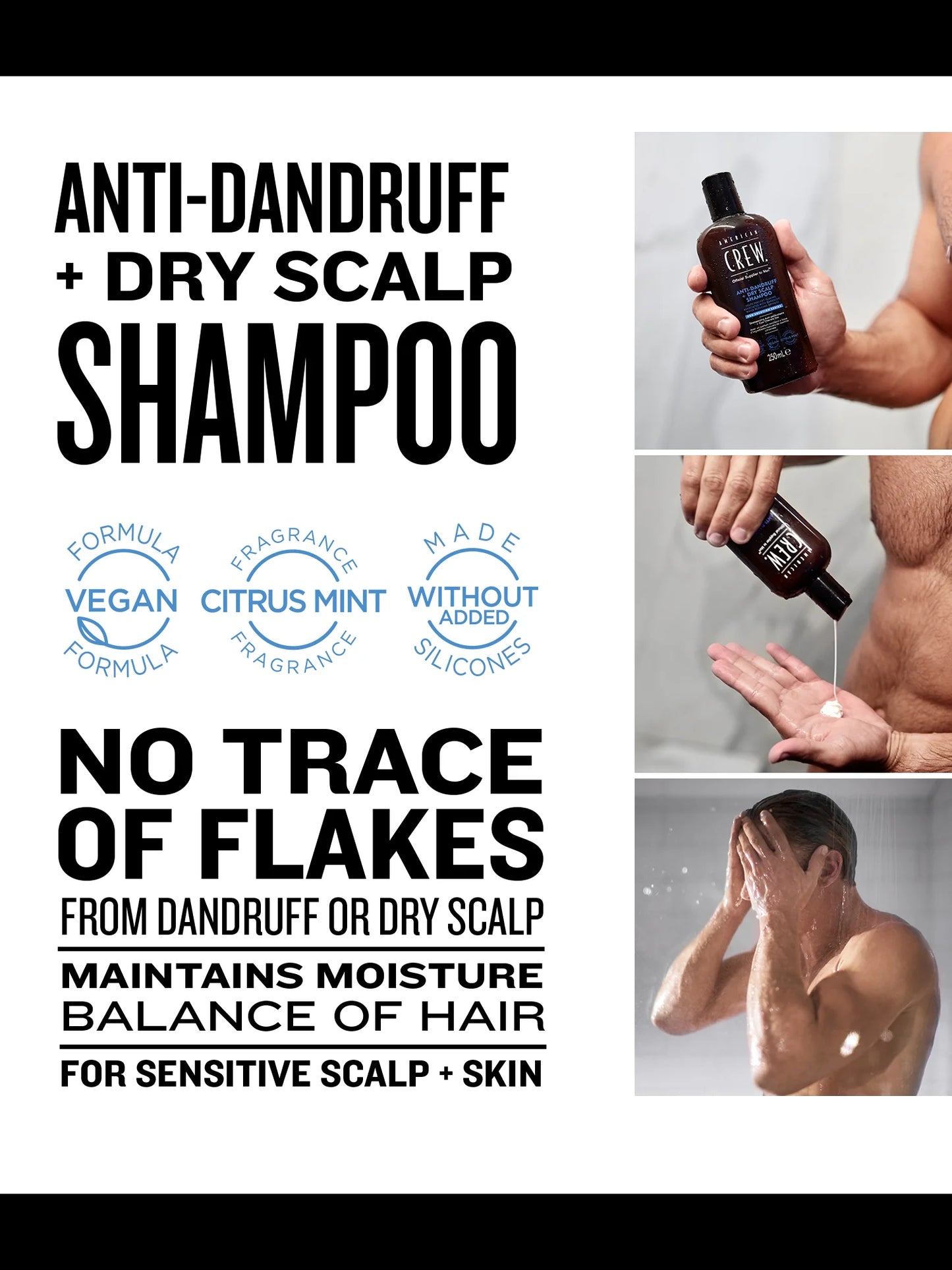 America Crew Anti-Dandruff + Dry Scalp Shampoo