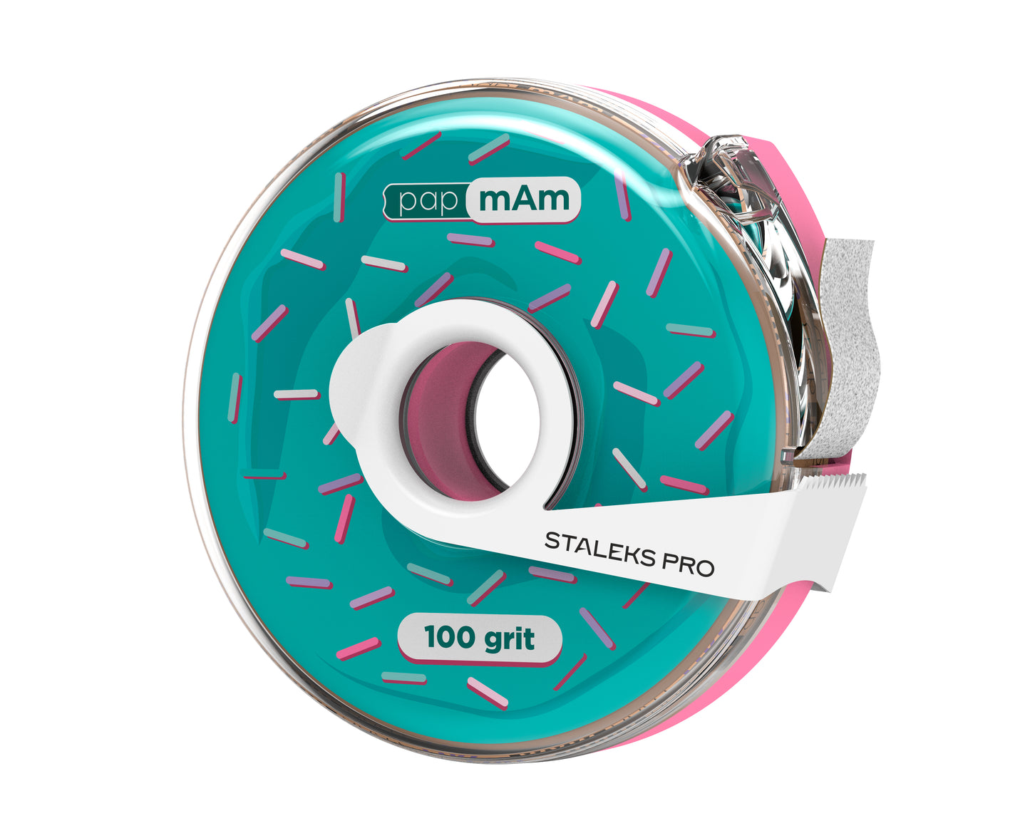 Staleks Disposable white abrasive tape papmAm EXPERT 100 grit in a plastic case