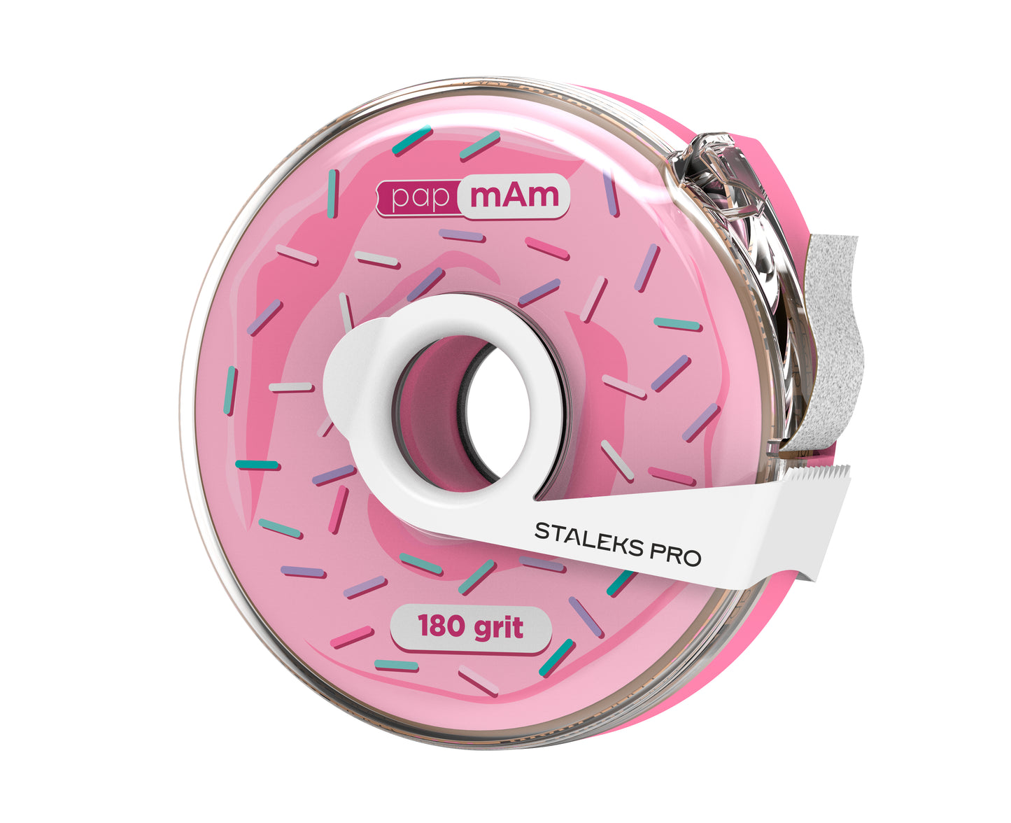 Staleks Disposable white abrasive tape papmAm EXPERT 180 grit in a plastic case