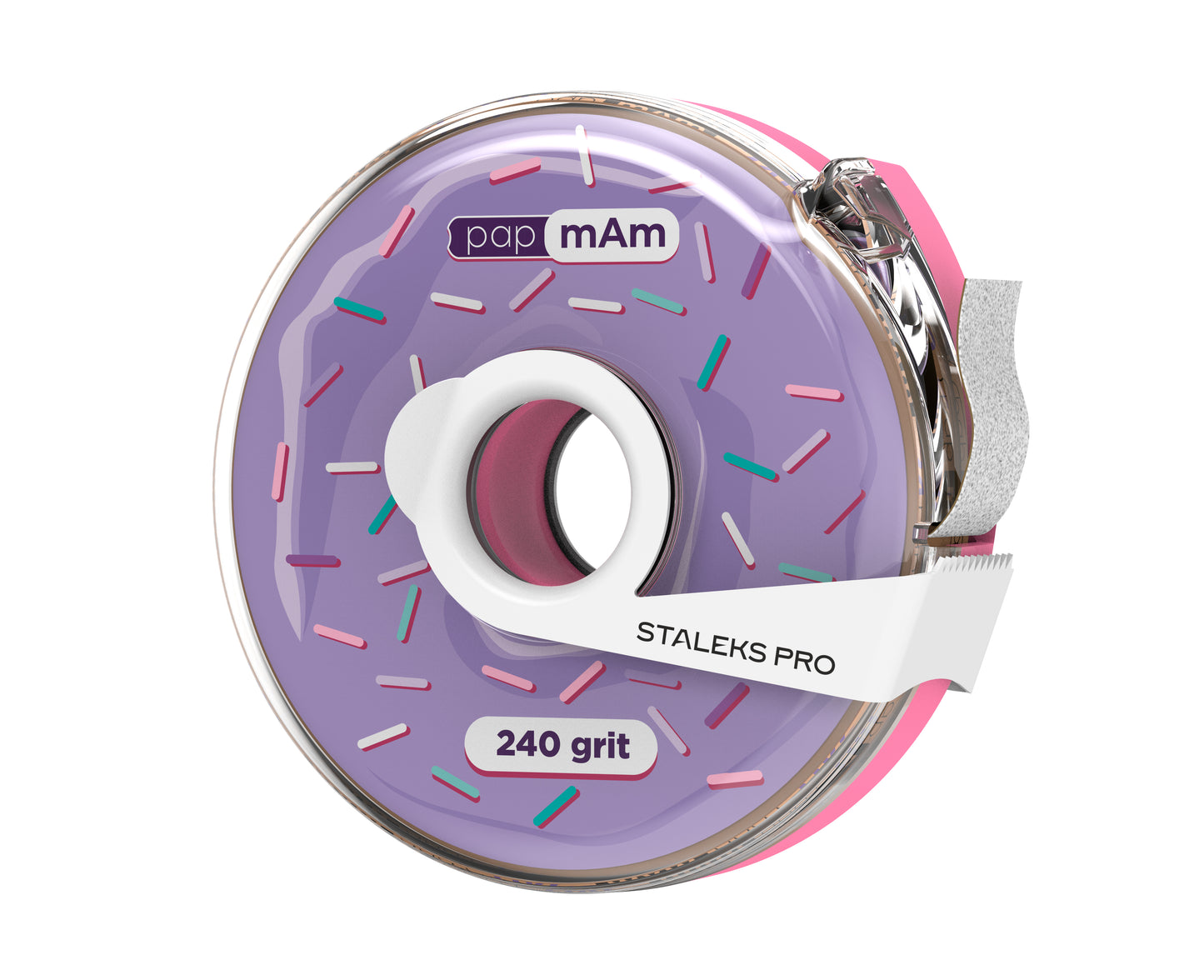 Staleks Disposable white abrasive tape papmAm EXPERT 240 grit in a plastic case