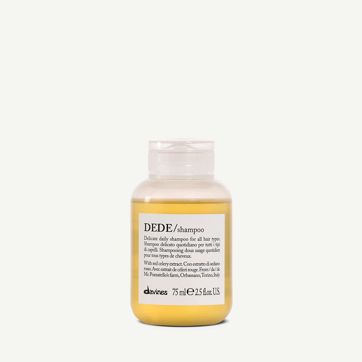 Davines DEDE delicate daily shampoo bottle for all hair type