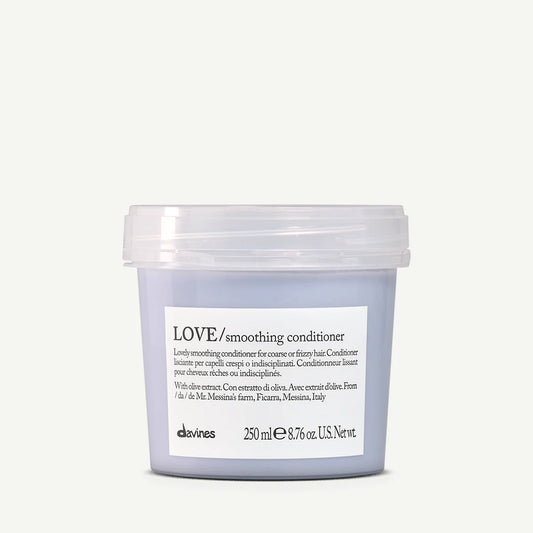 Davines LOVE smoothing conditioner jar for coarse or frizzy hair