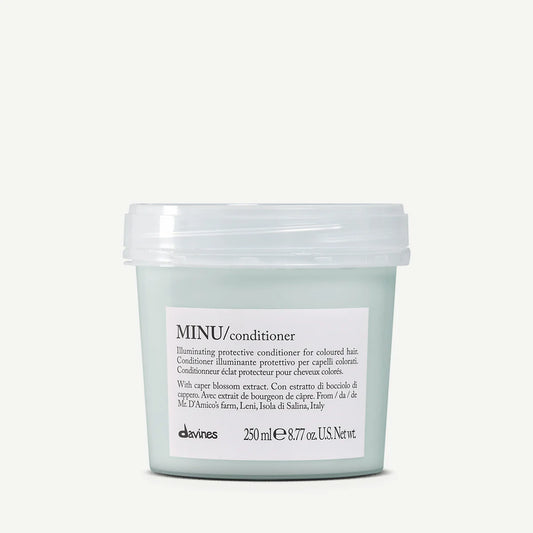 Davines MINU protective conditioner jar for coloured hair
