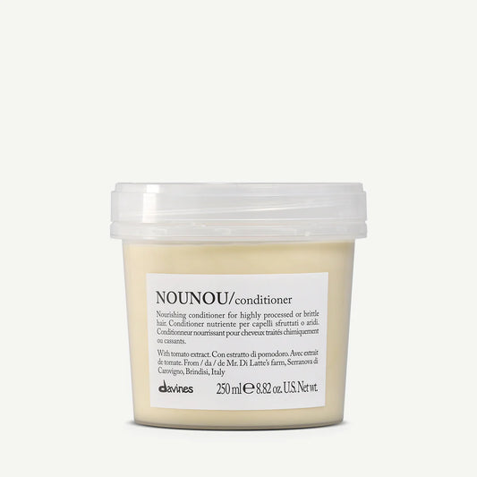 Davines NOUNOU nourishing conditioner jar for highly processed or brittle hair