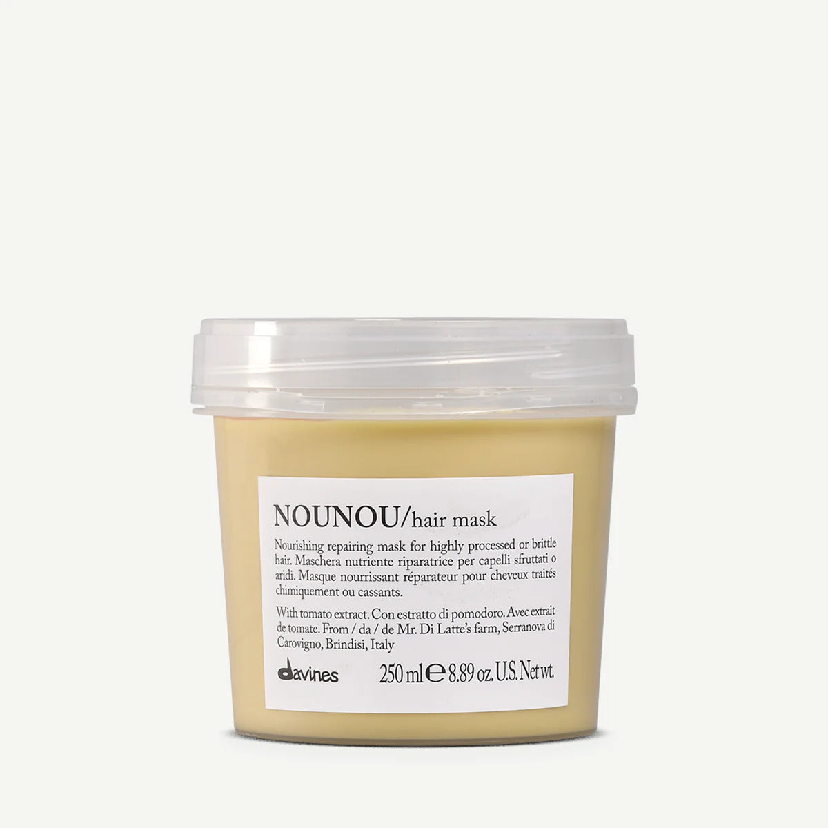 Davines NOUNOU nourishing repairing hair mask jar for highly processed or brittle hair