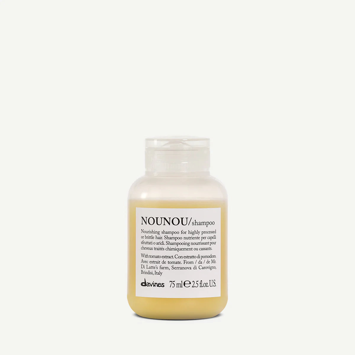 Davines NOUNOU nourishing shampoo for highly processed or brittle hair