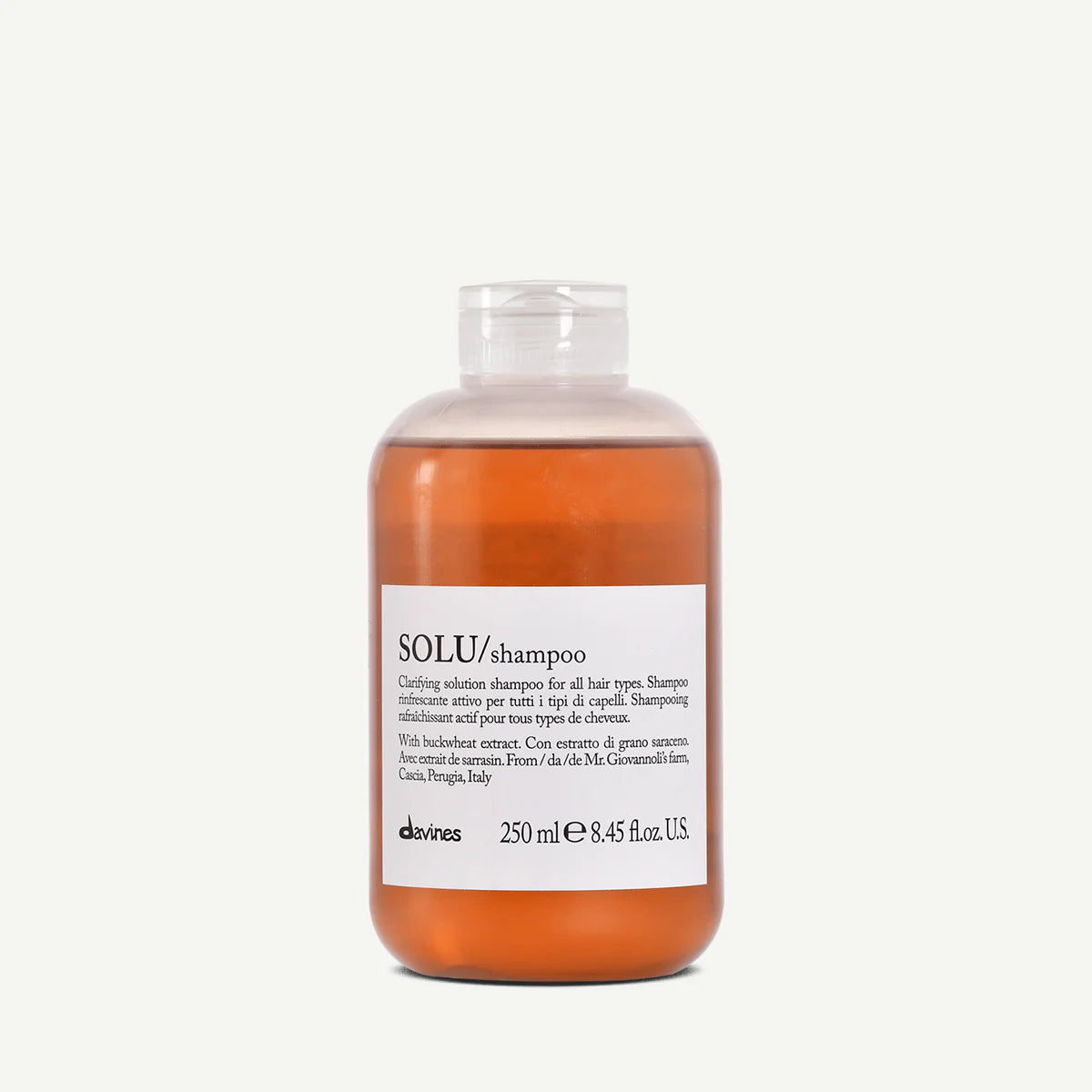SOLU clarifying Shampoo bottle for all hair types